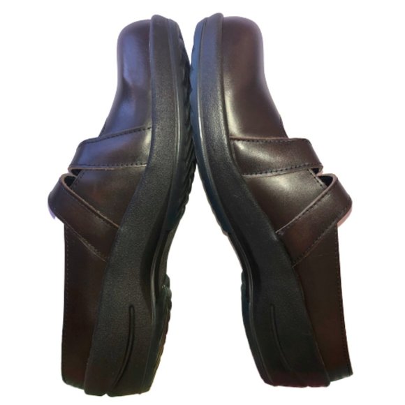 Sanita Brown Mary Jane Clog Brush Off Leather - Picture 5 of 11